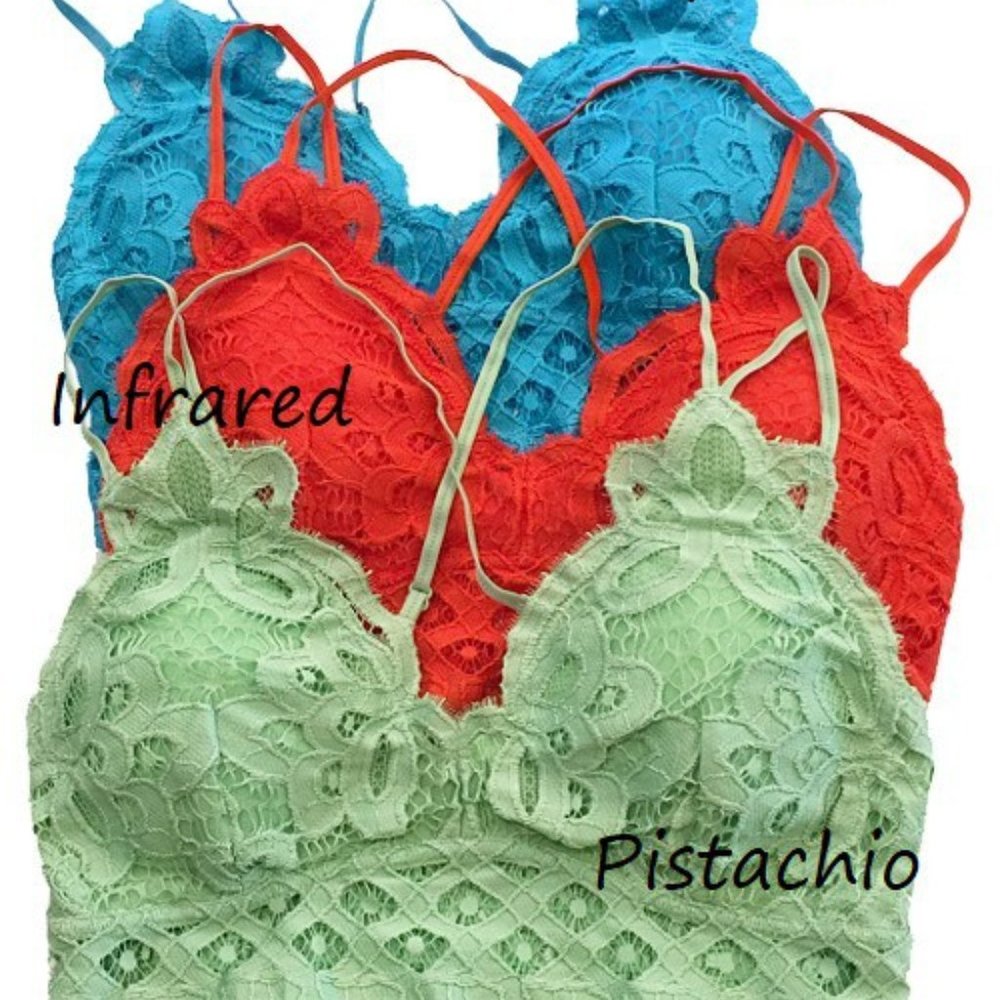Crochet lace bralette
